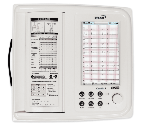 Electrocardiógrafo BIONET CARDIO 7 Precisión y Tecnología al Servicio de la Cardiología Electrocardiógrafo BIONET CARDIO 7 Precisión y Tecnología al Servicio de la Cardiología