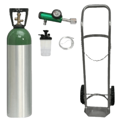 Tanque de Oxígeno Medicinal Portátil Luxfer M60 de 1750 Litros con Carrito Tanque de Oxígeno Medicinal Portátil Luxfer M60 de 1750 Litros con Carrito