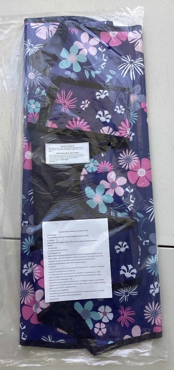 mandil emplomado floreado2 Protección Total Contra Radiación con Mandil Emplomado Floreado para Rayos X