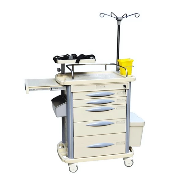 Carro de Paro Cardíaco JONCN ET-75031-BLT: Equipamiento Clínico Avanzado para Código Azul Carro de Paro JONCN equipamiento clinico codigo azul